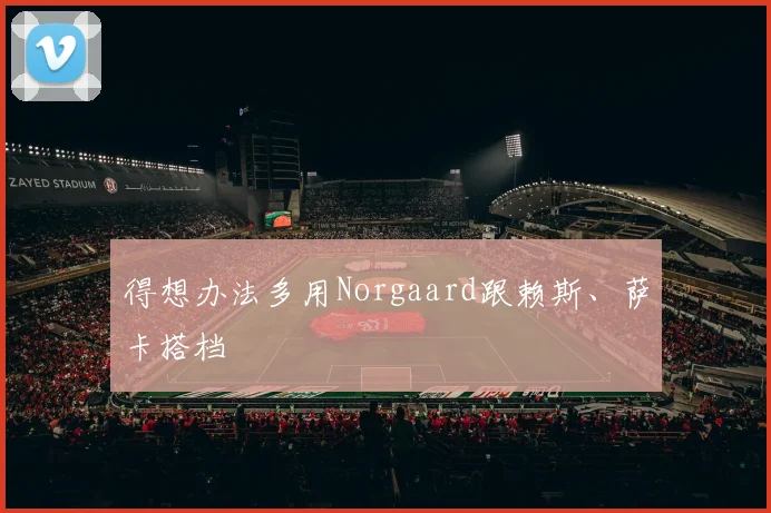 得想办法多用Norgaard跟赖斯、萨卡搭档